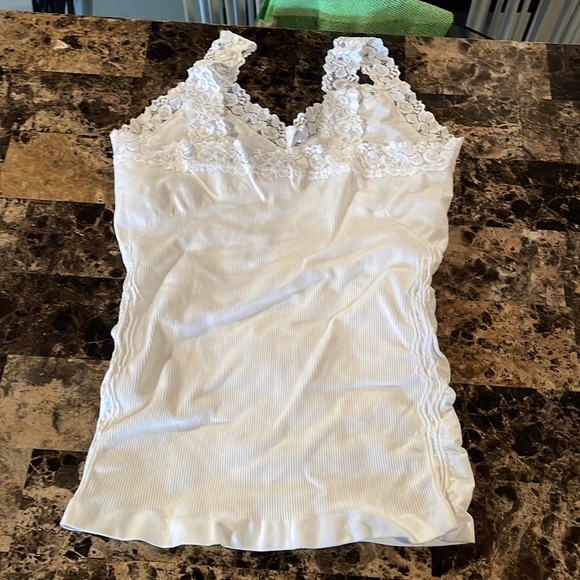 Tan top with silver bling - Picture 2 of 3